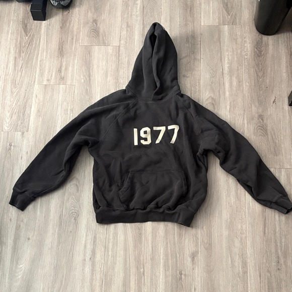 Essentials Other - Essentials Black Hoodie with Logo Tag